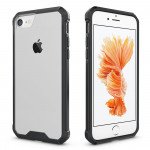 Wholesale iPhone 7 Plus Air Hybrid Clear Case (Black)